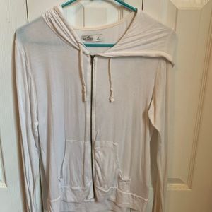 White zip up